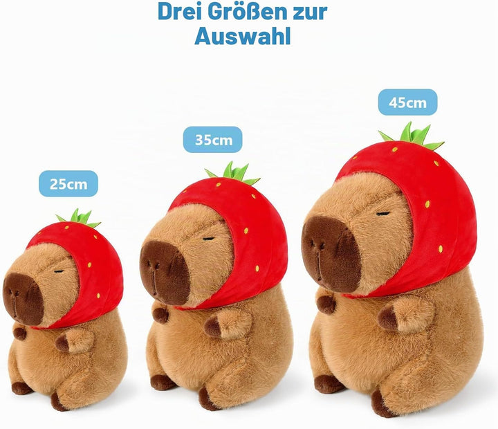 shownicer Plüschtier Capybara Kuscheltier Stofftier Kawaii Capybara Plüsch Kissen Spielzeug Wurfkiss