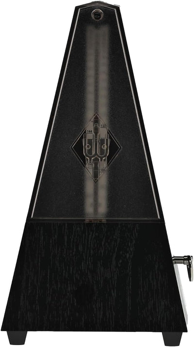 Wittner Metronom 806K Kunststoffgehäuse ohne Glocke Taktell Pyramidenform schwarz, schwarz