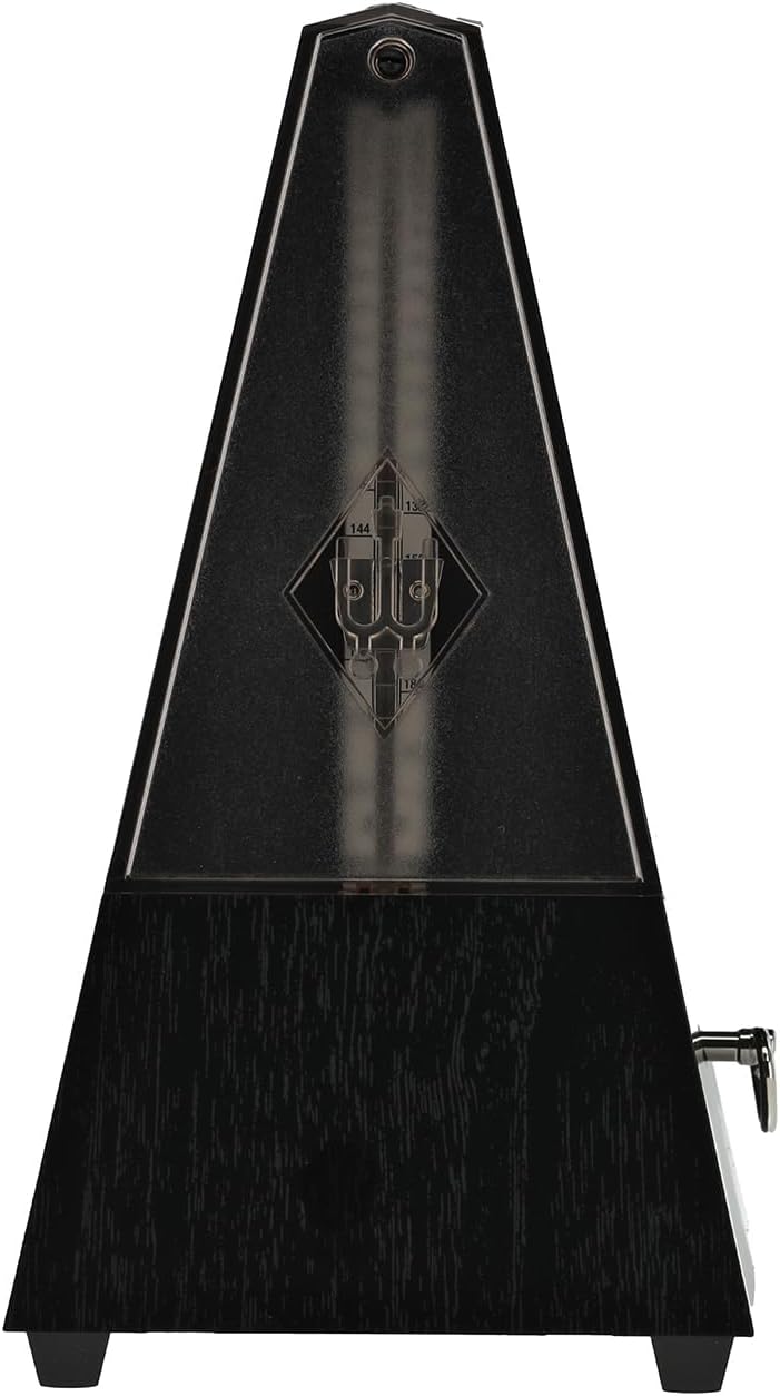 Wittner Metronom 806K Kunststoffgehäuse ohne Glocke Taktell Pyramidenform schwarz, schwarz