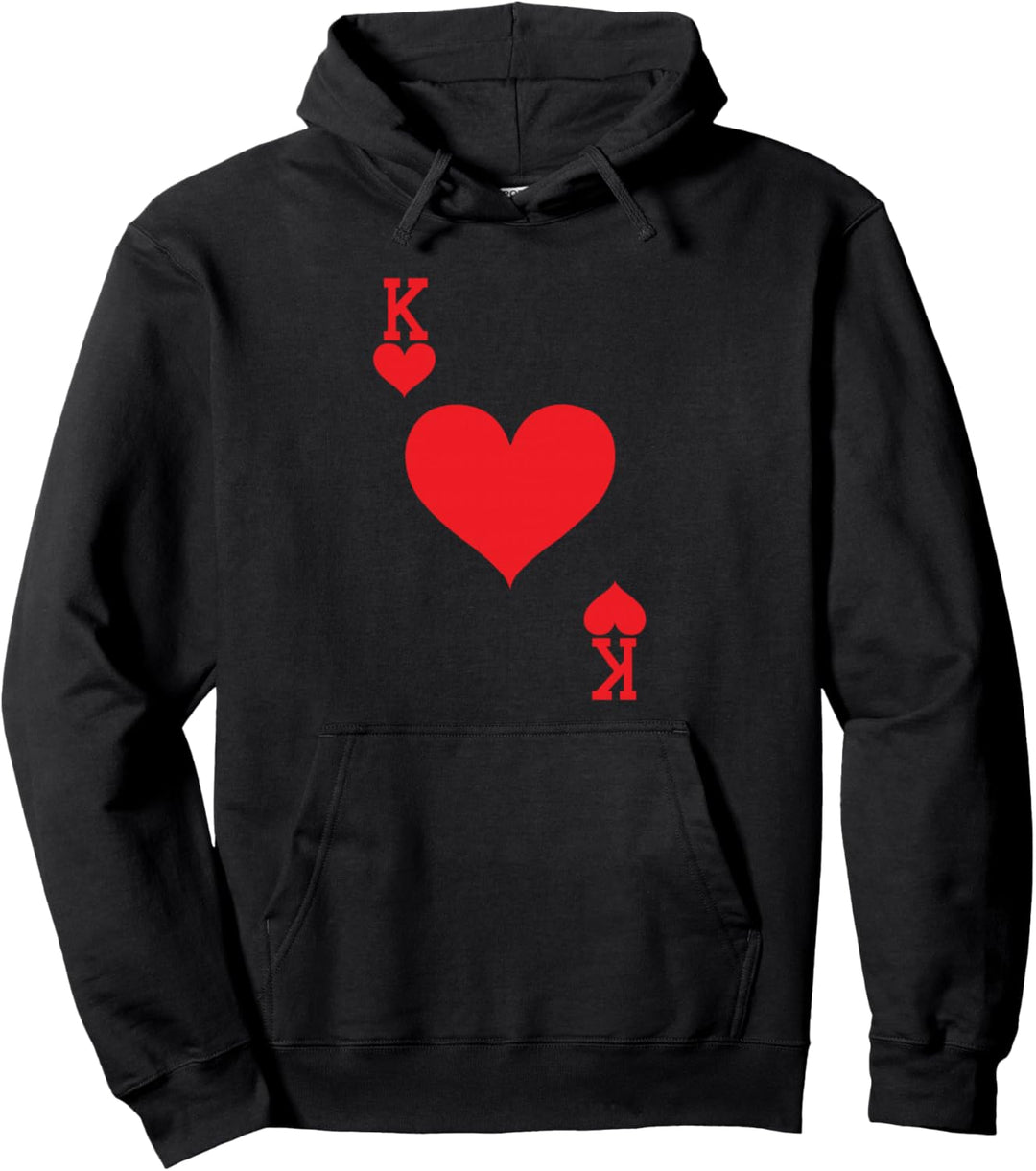 King of Hearts - Spielkarte Halloween Kostüm Pullover Hoodie