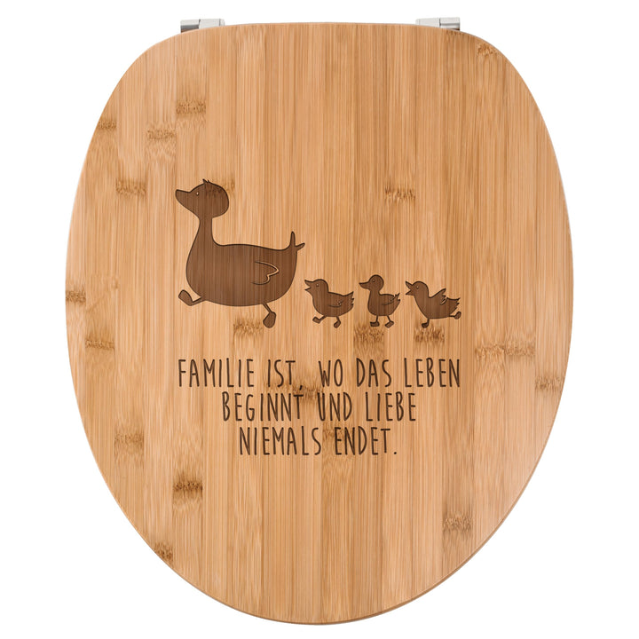 Mr. & Mrs. Panda WC Sitz Enten Familie - Geschenk, Klobrille, Klodeckel, Entenfamilie, Spruch, Mutte