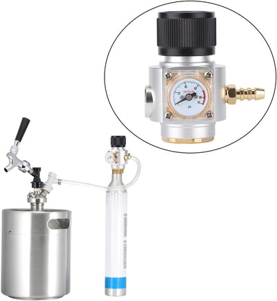 CO2 Tank Beer, Zubehör für Soda-Ausrüstung, Ladegerät, Kegerator Regulator mit Reliefventil, Draht,