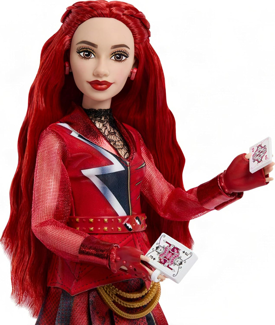 Mattel Disney „Descendants: Wicked Wonderland“ Red, Tochter der Herzkönigin, Modepuppe mit ausziehba
