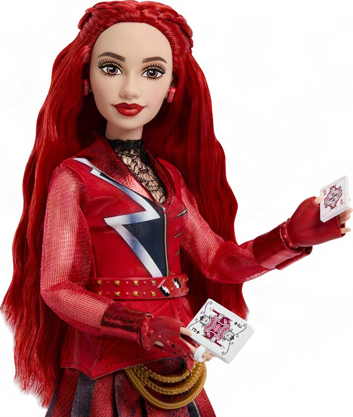 Mattel Disney „Descendants: Wicked Wonderland“ Red, Tochter der Herzkönigin, Modepuppe mit ausziehba