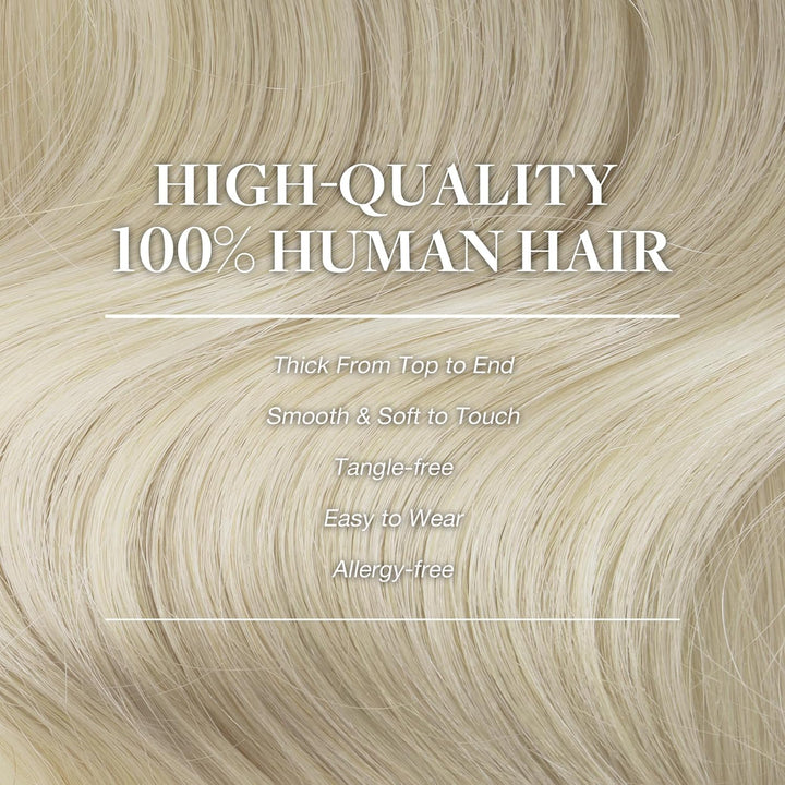 GOO GOO Clip in Extensions Echthaar, Echthaar Extensions Clip, 45cm 120g 7pcs, Extensions Echthaar,