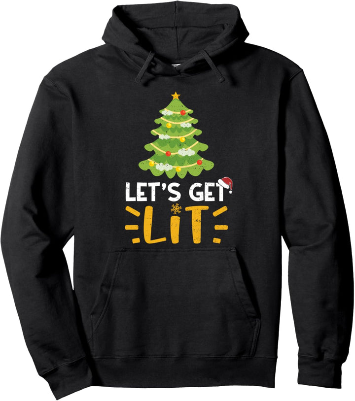 Weihnachten Betrinken: Let's - Weihnachten Saufen Pullover Hoodie