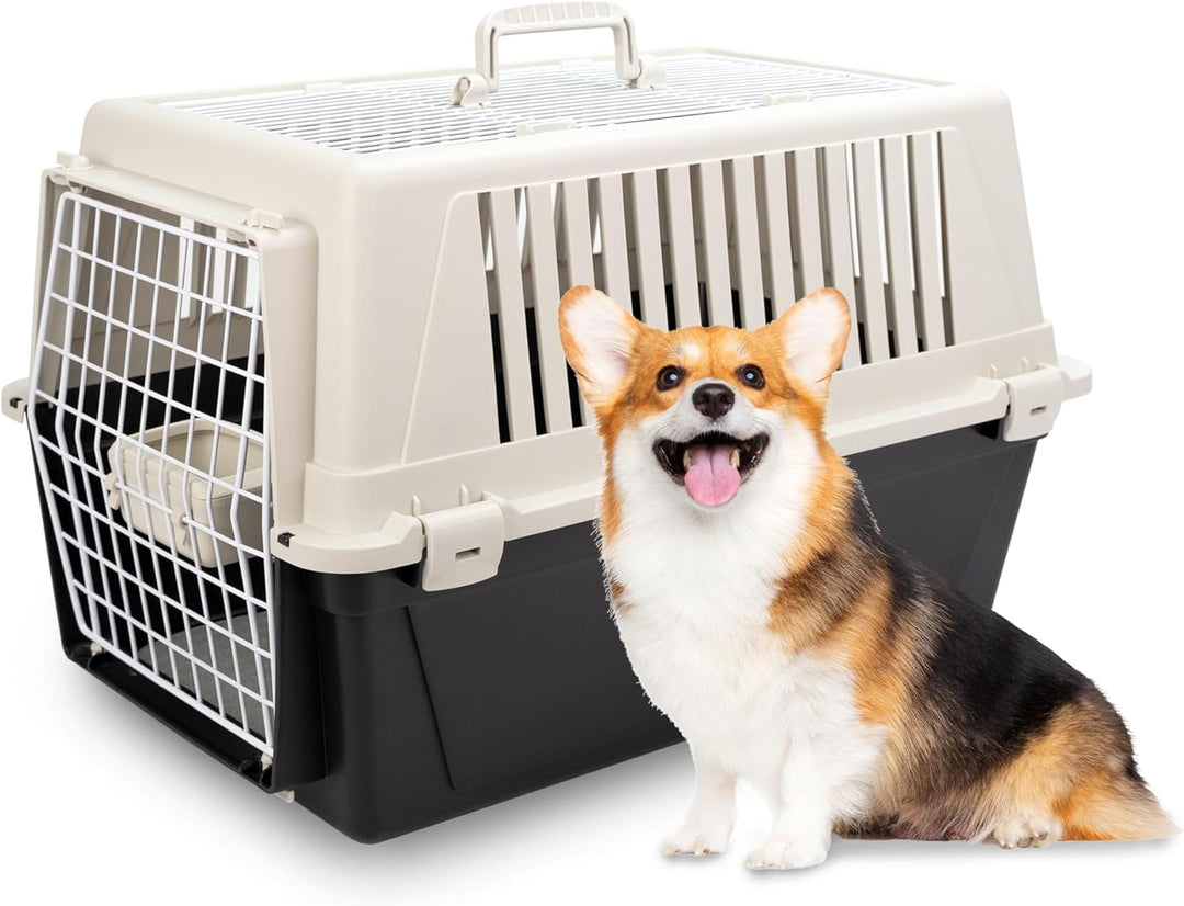 Ferplast Trasportino Cani Piccoli Trasportino Gatti max 12 Kg ATLAS 30 OPEN con Cuscino e Ciotola, T