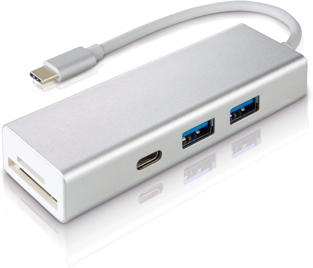 Hama USB 3.1 Type-C Hub, 3-fach, mit Kartenleser (2x USB-A, 1x USB-C, SD/SDHC/SDXC/microSD/microSDHC