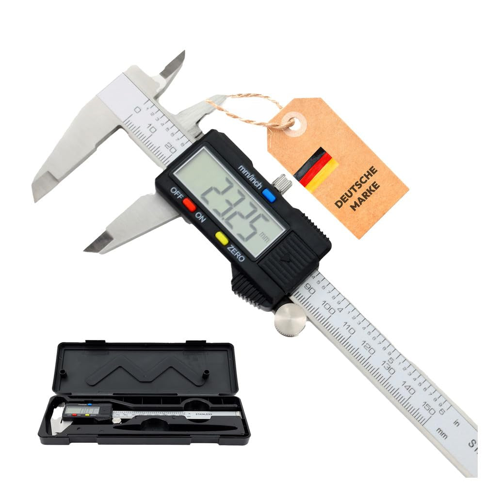 Dönges Digitaler Messchieber 150 mm | LCD Display, CE, Messbereich 0-150 mm | Digitale Schieblehre,