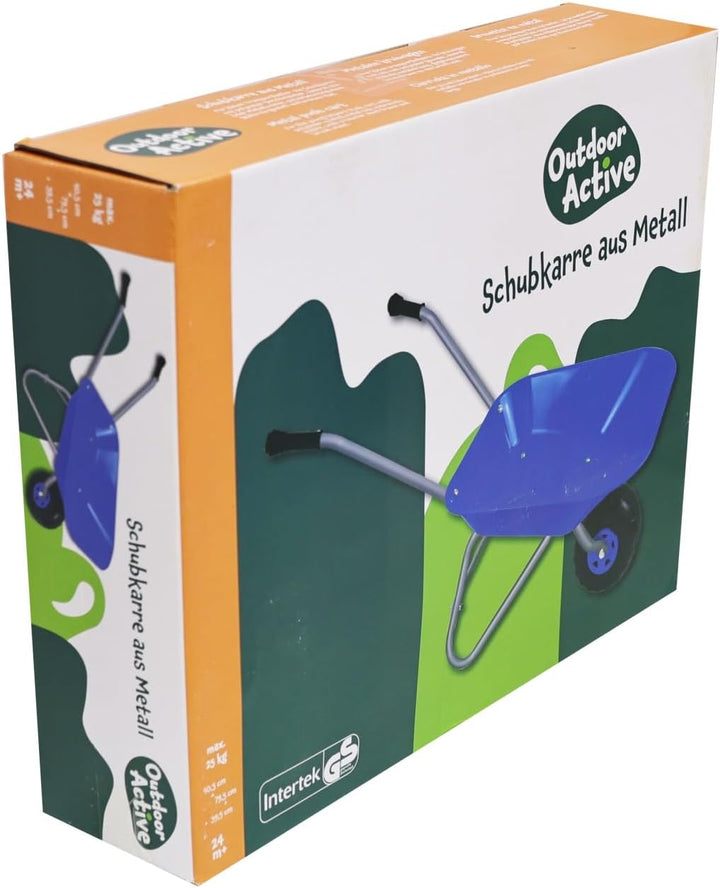 OUTDOOR ACTIVE Kinder Metallschubkarre blau 560
