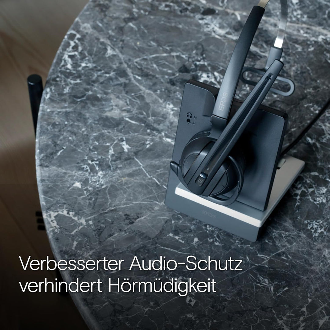 EPOS Impact D 10 USB ML - EU II - Einseitiges Wireless DECT Headset, UC-Optimiert, Geräuschunterdrüc