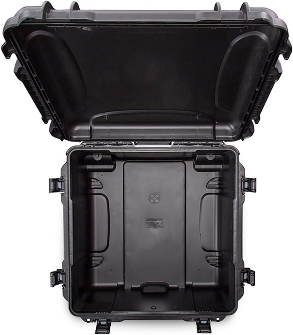 Nanuk 968 Wasserdichter Hartschalenkoffer mit Rollen Schwarz Hartschalenkoffer, Schwarz Hartschalenk