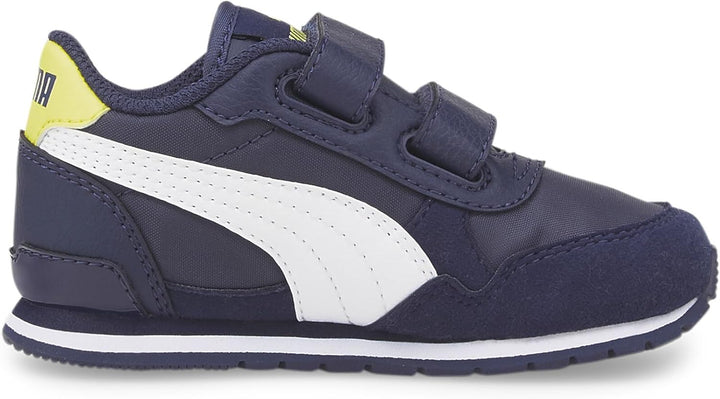 PUMA Unisex Baby St Runner V3 Nl V Inf Sneaker 21 EU Peacoat Lemon Sherbert, 21 EU Peacoat Lemon She