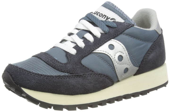 Saucony Jazz Original Vintage Herren Sportschuhe 37.5 EU Blue Navy Silver, 37.5 EU Blue Navy Silver