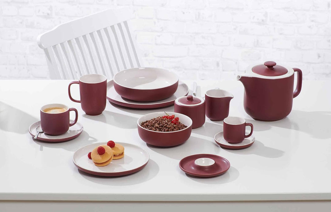 Ritzenhoff &amp; Breker Müslischalen Jasper, Beere, 6er Set, ø 14 cm, 500 ml, Steinzeug, Schalen mit Sof