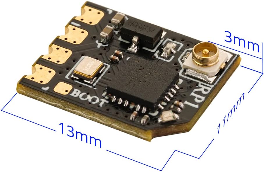 Radiomaster RP1 2,4 GHz ExpressLRS Nano-Empfänger mit 65 mm UFL T-Antenne für ELRS FPV-Sender – eign