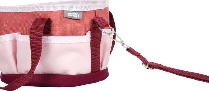 Small Foot Pferdepflegeset mit Tasche rot, mit kindgerechten Utensilien aus Holz, Zubehör für das Pf