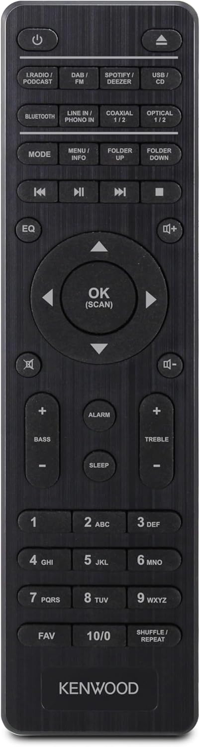 KENWOOD KR-W8000SCD - Smart HiFi-CD Receiver mit 3,2" TFT, 60 W RMS, WiFi Internetradio, DAB+, UKW,