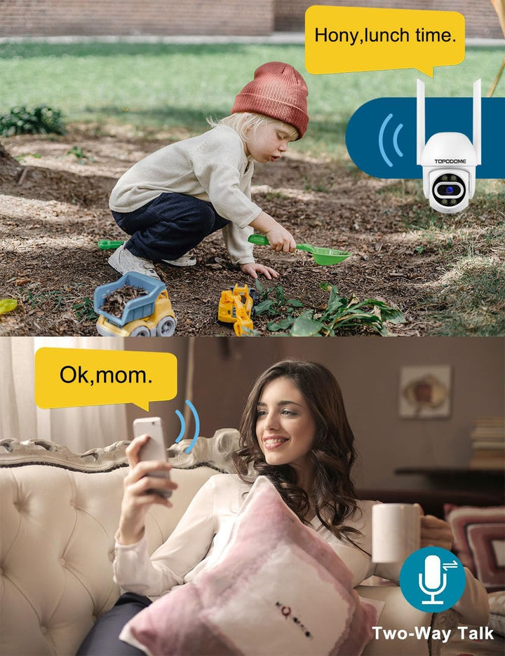 V10A 1080P WLAN Pan Tilt Überwachungskamera Aussen