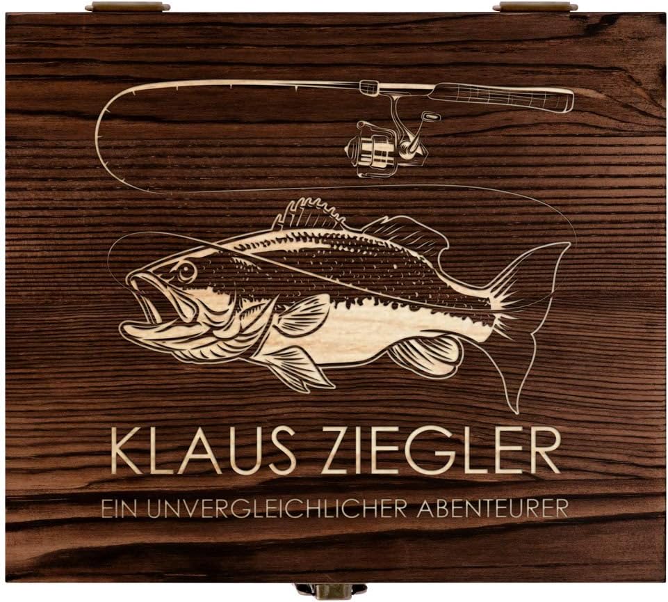 Maverton Whisky Steine Set - in Holzbox mit Gravur - 8 Eiswürfel & 2 Whisky Gläser - wiederverwendba