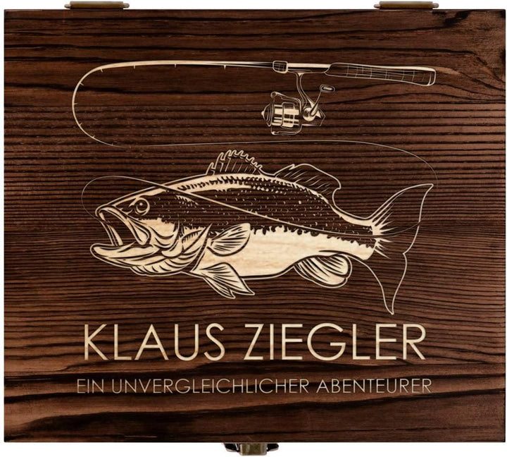 Maverton Whisky Steine Set - in Holzbox mit Gravur - 8 Eiswürfel & 2 Whisky Gläser - wiederverwendba