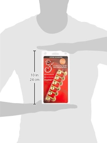 Grover 406G6 Mini-Stimmgerät, selbstsichernd, Rotomatic-Stimmgerät, 6-in-linig, Gold