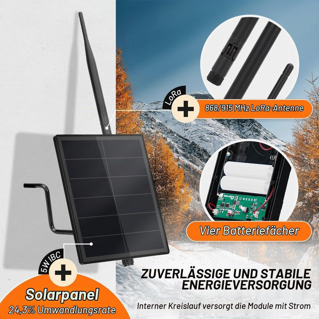 D5-1A 5W Solar Panel Kit mit Batterie Controller für Heltec V3 ESP32 LoRa Modul für DIY Meshtastic M