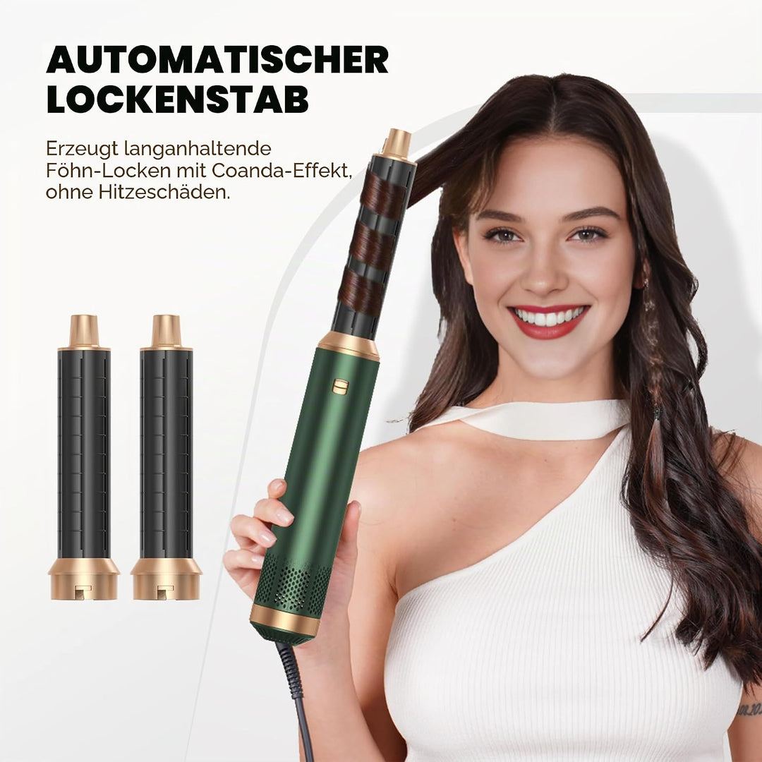 OKWRAP Hairstyler 5 in 1 Hair Styler SetHaarstyler, Airstyler Air Curlers Föhn 5 in 1 Mit Rundbürste