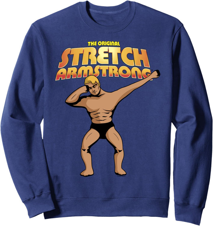 Stretch Armstrong Vintage Retro Superhero Dabbing Portrait Sweatshirt