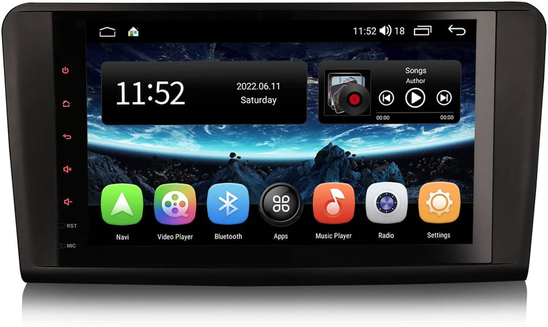 Erisin 9 Zoll Android 11 Wireless CarPlay Autoradio mit Navi GPS für Mercedes Benz W164 X164 GL/ML-K