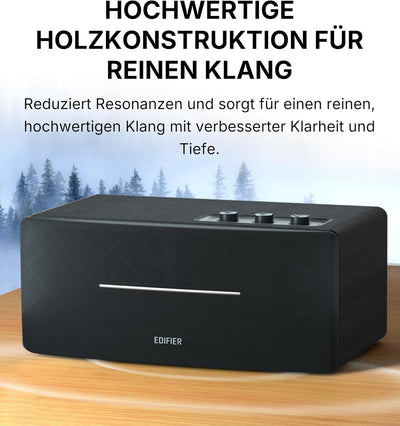 EDIFIER D12 kompaktes Stereo Lautsprechersystem (70W) mit Bluetooth 5.0 und Infrarot-Fernbedienung -