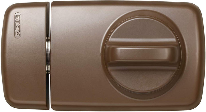 ABUS 82614 7010A B Tür-Zusatzschloss Metall mit Alarm Braun, Metall mit Alarm Braun