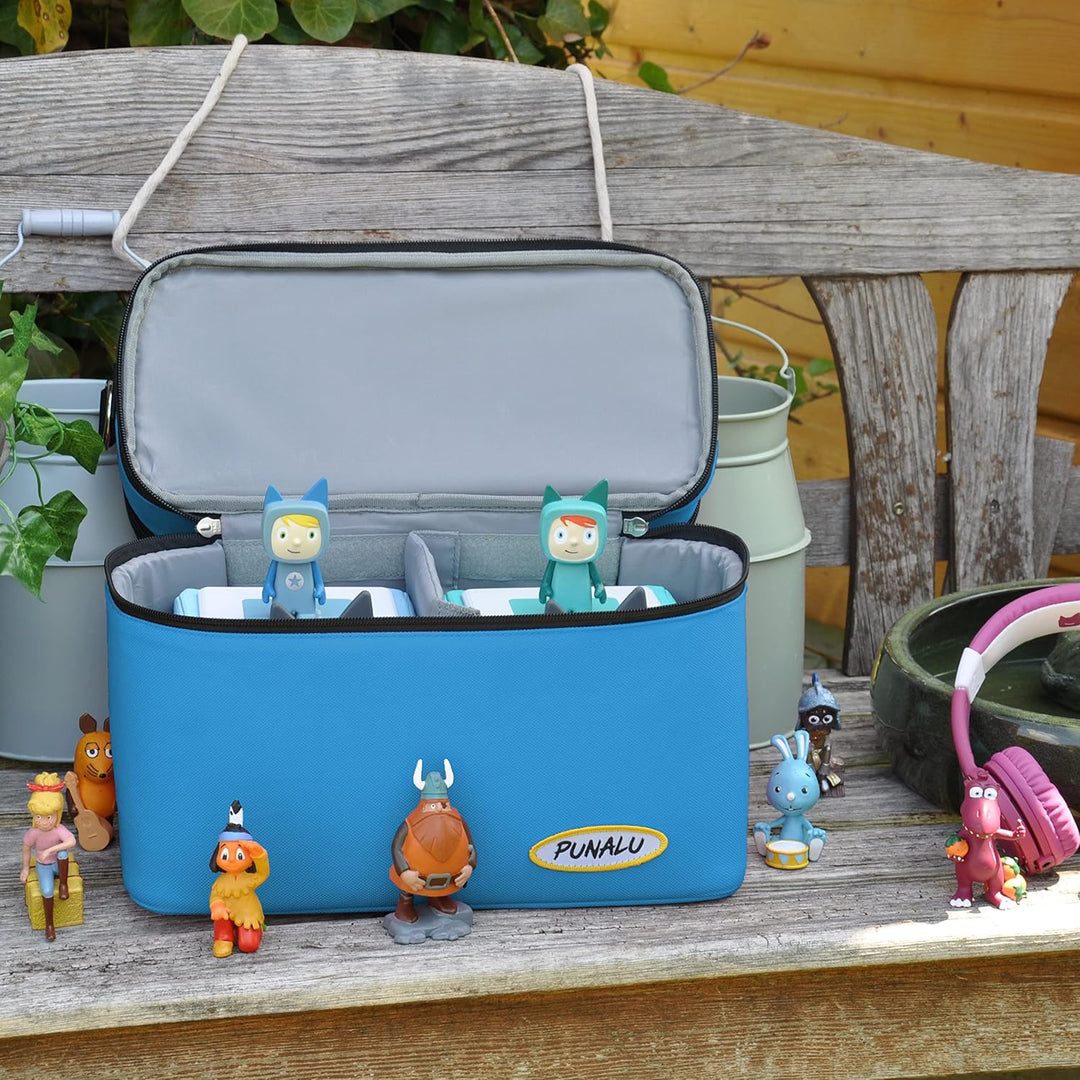 Toniebox Tasche XL kompatibel mit Toniebox 1 & 2 – Platz für bis zu 68 Hörfiguren, Kopfhörer & Lades