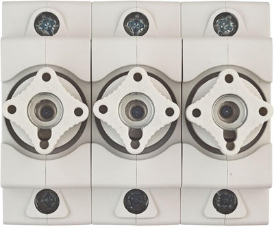 grenda-hammer® | Neozed Sicherungssockel mit Schraubkappen und 3x Schmelzsicherungen (D02-3x20 Ampèr