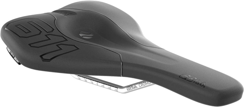 SQlab 611 Ergowave CrMo, MTB Tech & Trail Fahrradsattel Schwarz 15 cm Einfarbig, Schwarz 15 cm Einfa