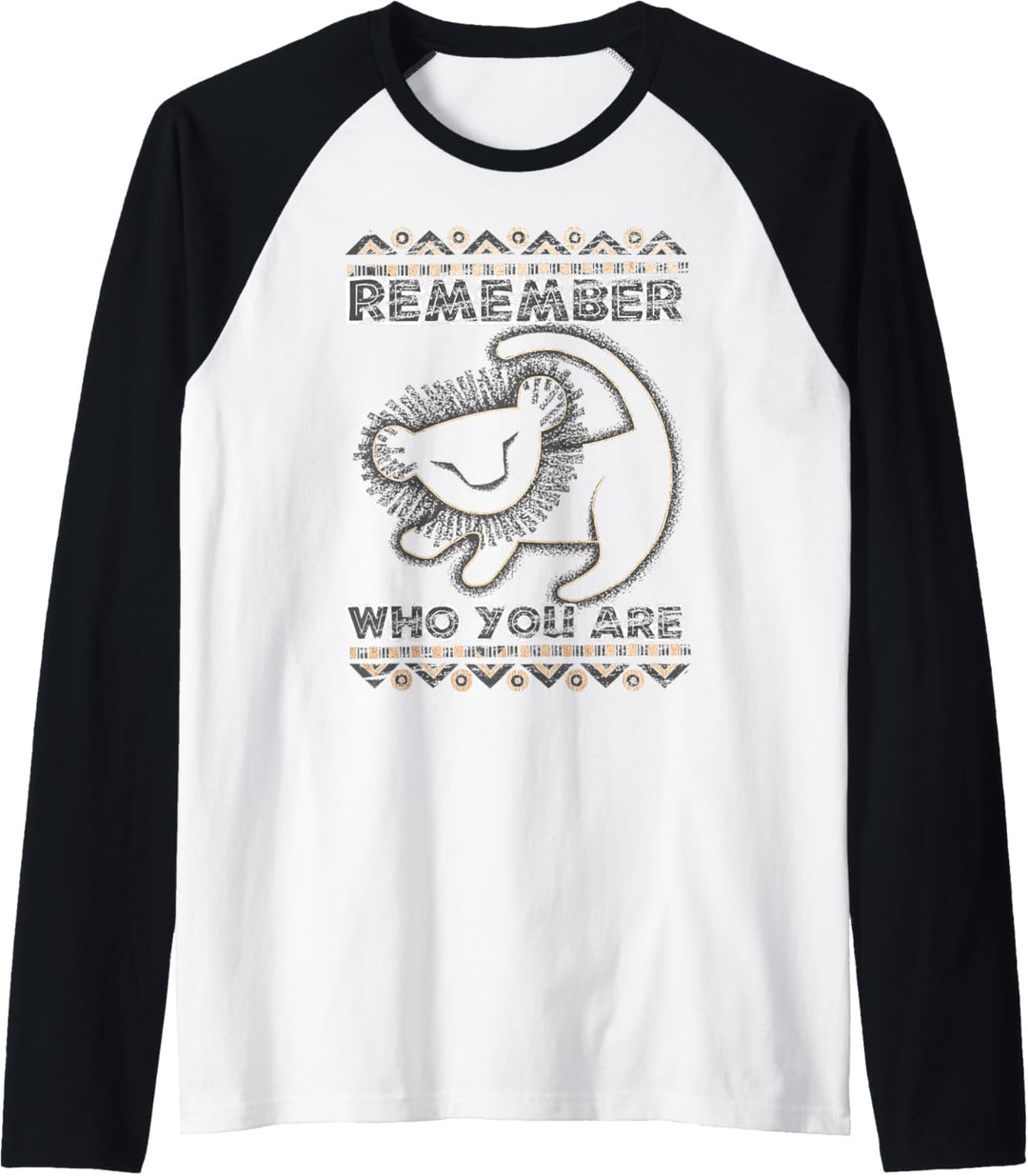 Disney Lion King Remember Who You Are Geometric Portrait Raglan