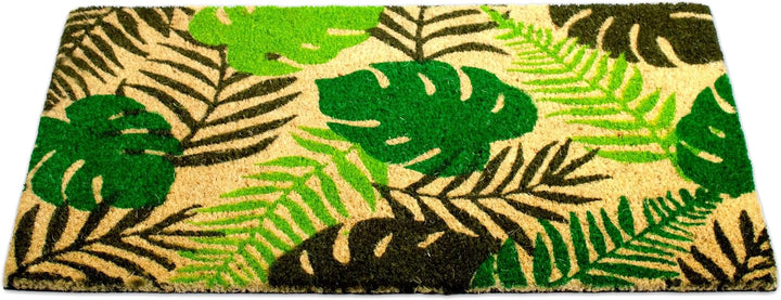 Fussmatte Kokos - Tropisch - 40x70 cm - Fussmatte Aussen und Innen - Fussmatten Haustür - Türmatte A
