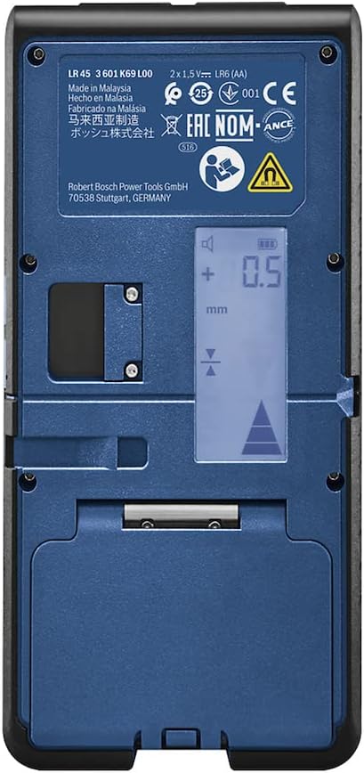 Bosch Professional Laser-Empfänger LR 45 (roter und grüner Laserstrahl, Empfängerhalterung RB 45, 2