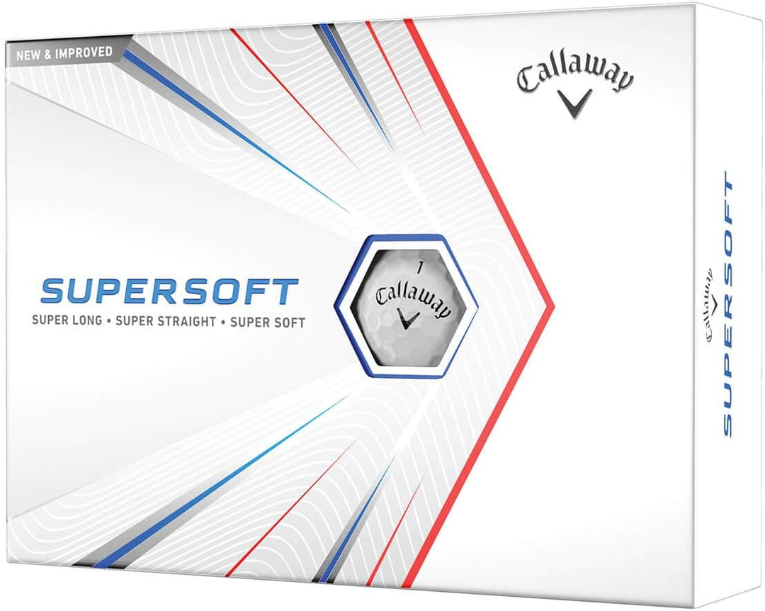 Callaway Supersoft Golf Balls 12B PK Supersoft Matte bianca, Supersoft Matte bianca