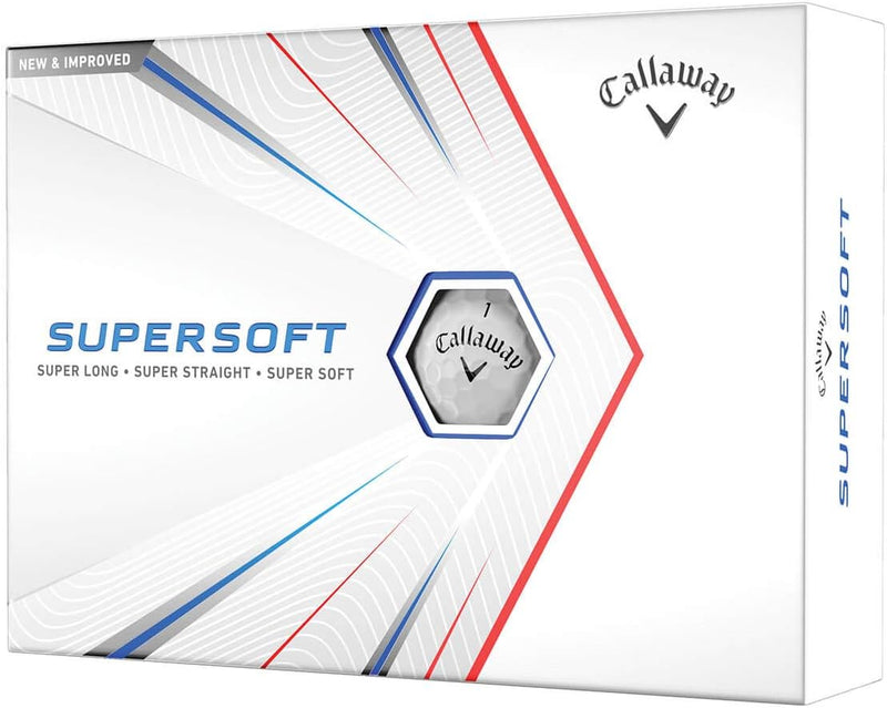 Callaway Supersoft Golf Balls 12B PK Supersoft Matte bianca, Supersoft Matte bianca