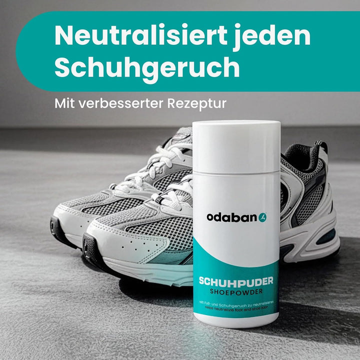 ODABAN Antiperspirant Deodorant Spray 30ml + Fuss- und Schuhpuder 50g