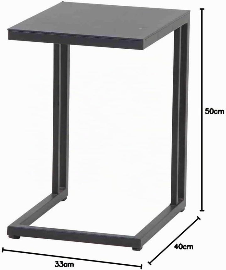Siena Garden Ramo Beistelltisch, Braun, 33,5x40x50 cm