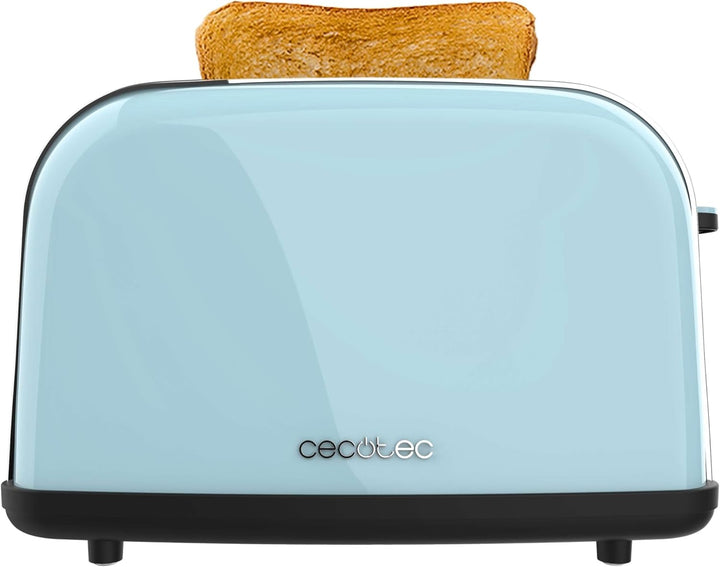 Cecotec Vertikaler Toaster Toastin' time 850 Blue, 850W, Doppelter Kurzschlitz und breiter Schlitz 3