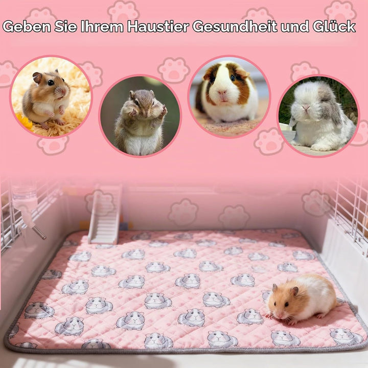 pipipads meerschweinchen, 1 Stück Pads für Meerschweinchen Hamsterkäfigmatte, 60x120cm, Rosa, Ideal