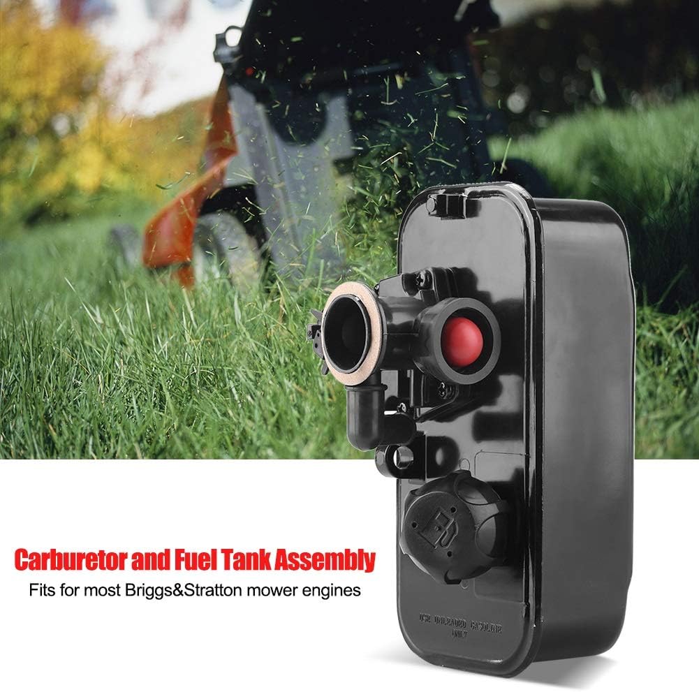 VOBOR Vergaser mit Kraftstofftank für Briggs & Stratton, 499809 494406 498809A Vergaser und Tank Ers