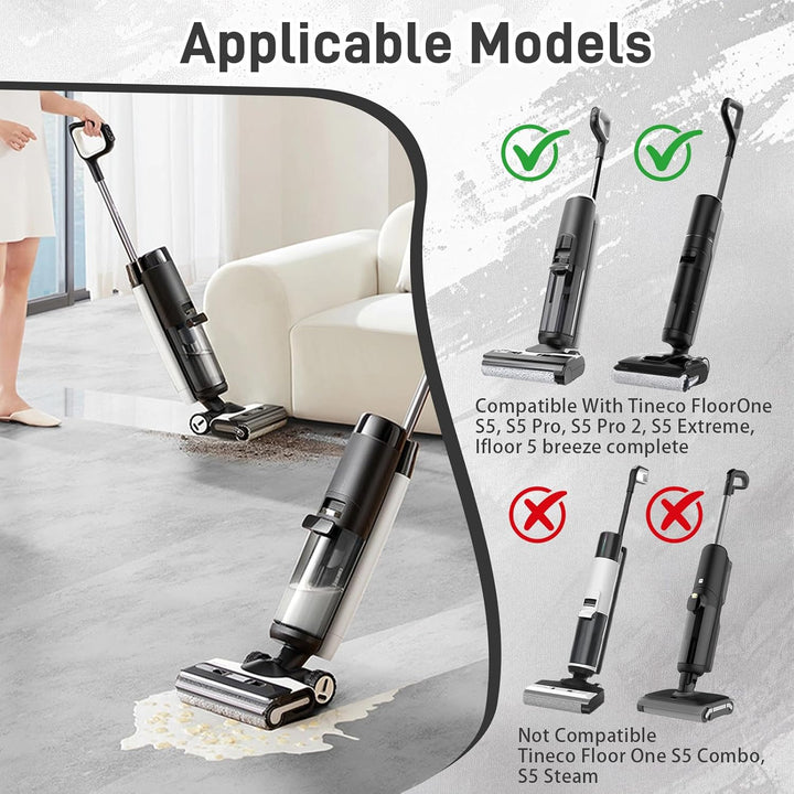 Zubehörset für Tineco Floor One S5/S5 Pro/S5 Pro 2/S5/ifloor 5 breeze komplett,Kompletter Staubsauge