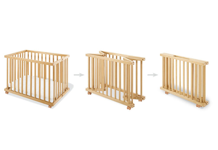 Pinolino 162354 Laufgitter - Levin - faltbar natur 1 Stück (1er Pack), natur 1 Stück (1er Pack)