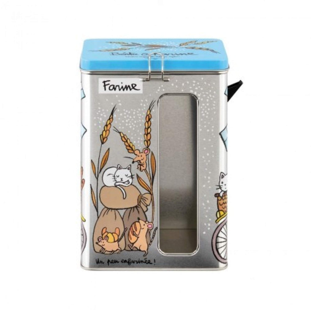 Derriere la Porte Mehl Fensterbox (+ Ausgiesser) bemehlt