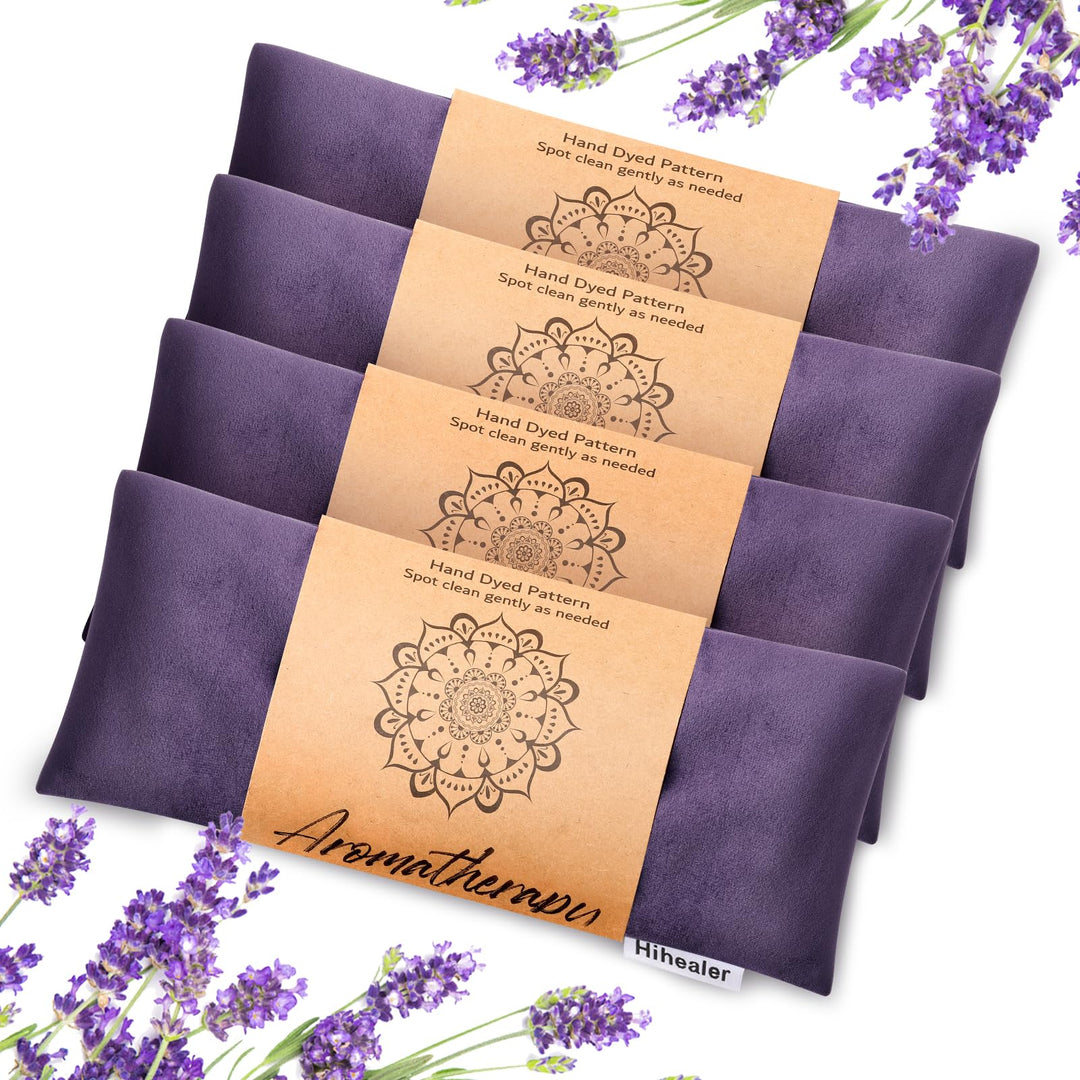 Hihealer 2er / 4er-Pack Augenmaske Gewichts-Augenmaske mit Lavendel-Aromatherapie für Schlaf, Yoga,