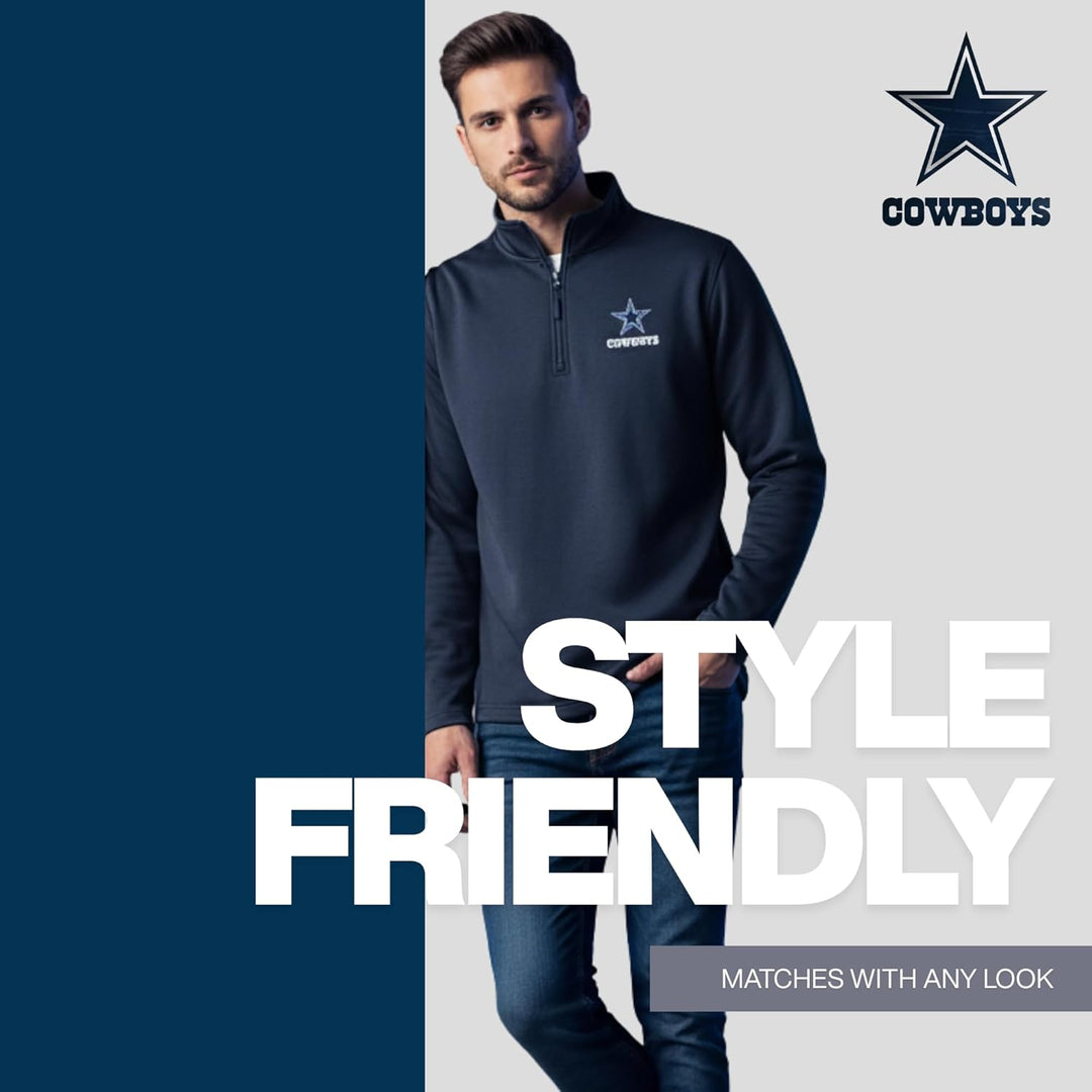 Dunbrooke Apparel Herren All Star Tech Fleece 1/4 Reissverschluss (1er Pack) XL Dallas Cowboys, Mari